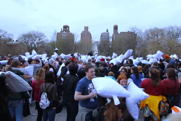 NYC Pillow Fight Production for Saniye